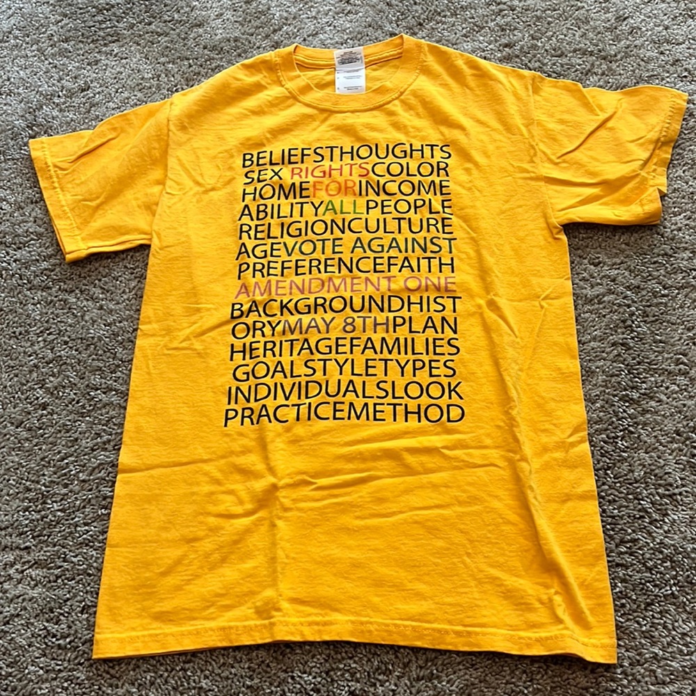 Equality for all protest T shirt PRIDE